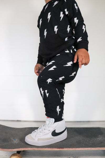 Onyx Bolt Ribbed Jogger Set