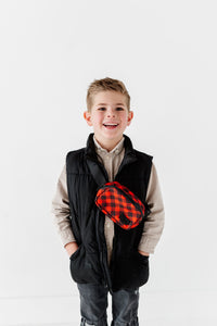 The Camp Bag - Buffalo Plaid Kids Fanny Bag