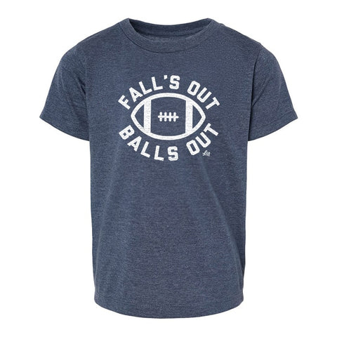 Falls Out Balls Out Tee - Heather Navy - Ledger Nash Co