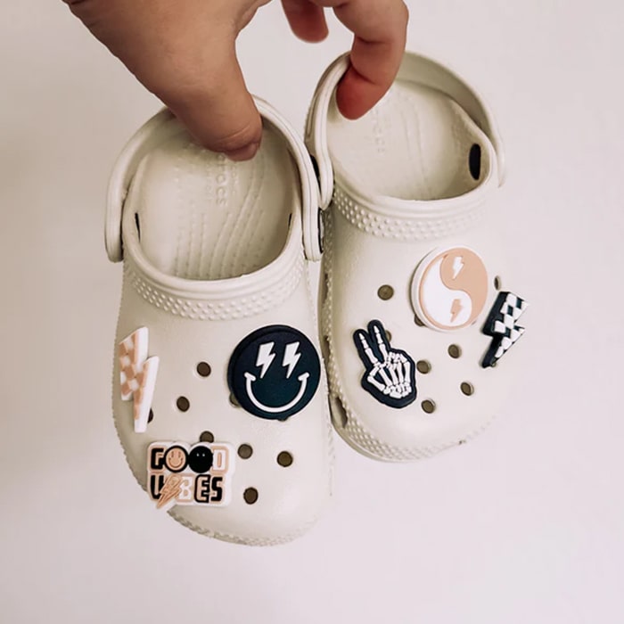 Good Vibes Charms for Croc Style Kids Shoes