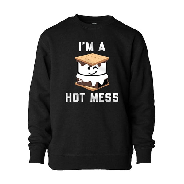 I'm a Hot Mess Kids Pullover Sweatshirt - Ledger Nash Co