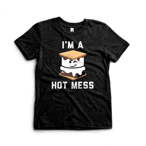 I'm a Hot Mess Smores Kids Tee - Ledger Nash Co