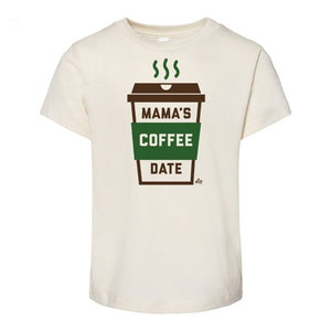 Mamas Coffee Date Kids Tee- Natural - Ledger Nash Co