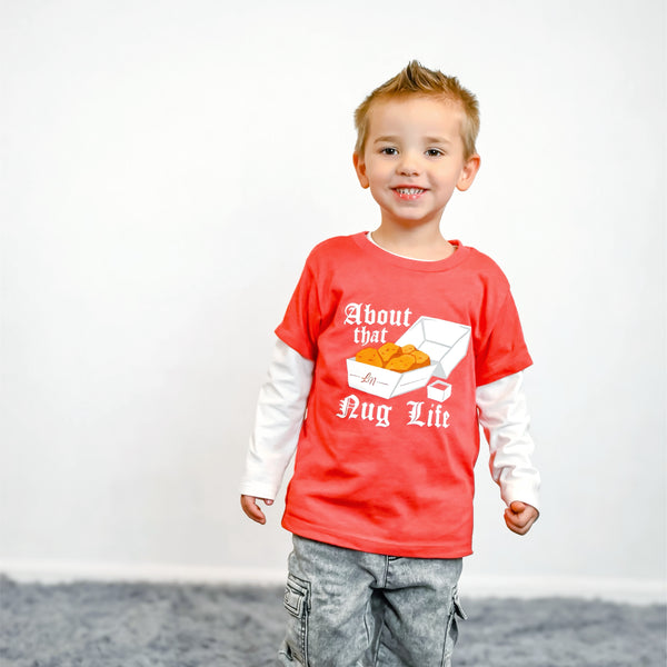 Nug Life Chicken Nugget Kids Tee - Model 1 - Ledger Nash Co