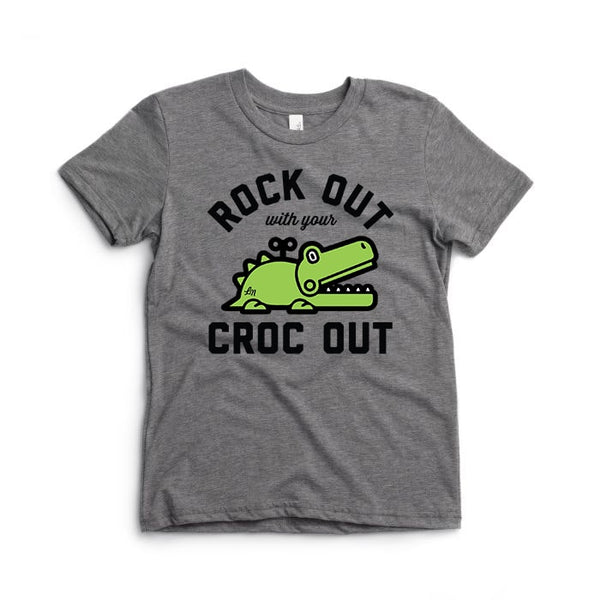 Rock Out With Your Croc Out Kids Crocodile Tee - Ledger Nash Co.