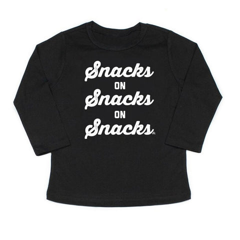 Snacks on Snacks on Snacks kids long sleeve tee - Ledger Nash Co