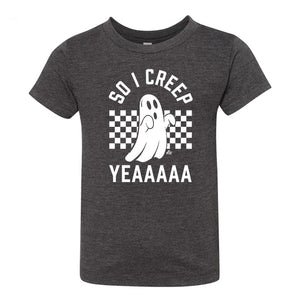 So I Creep Yea Kids Halloween Tee - Ledger Nash Co